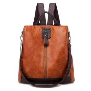 INOVERA (LABEL) Backpack for Girls, Women - Stylish Faux Leather Shoulder Bags - Travel Antitheft Backpacks