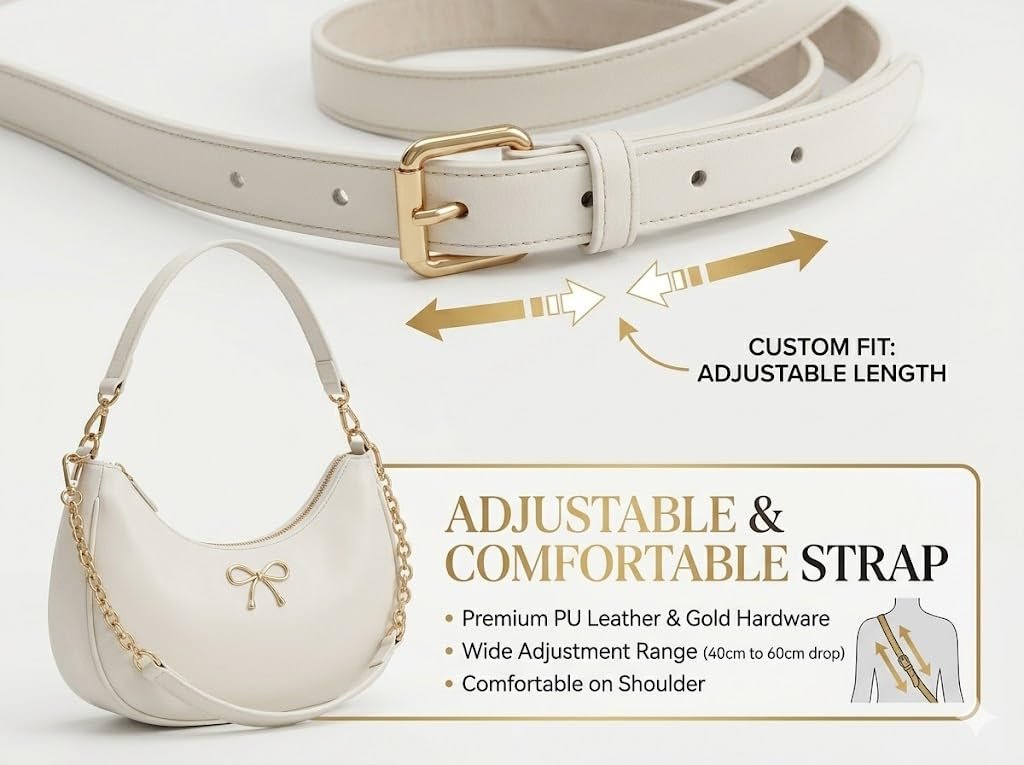 PAVILONN PU Leather Handbag for Women, Stylish Ladies Purse, Shoulder Bag, Sling Crossbody Bag, Fashion Hobo Handbag, Trendy Girls Purse, Designer Ladies Bag for Office Party, Mini Handbag - Image 5