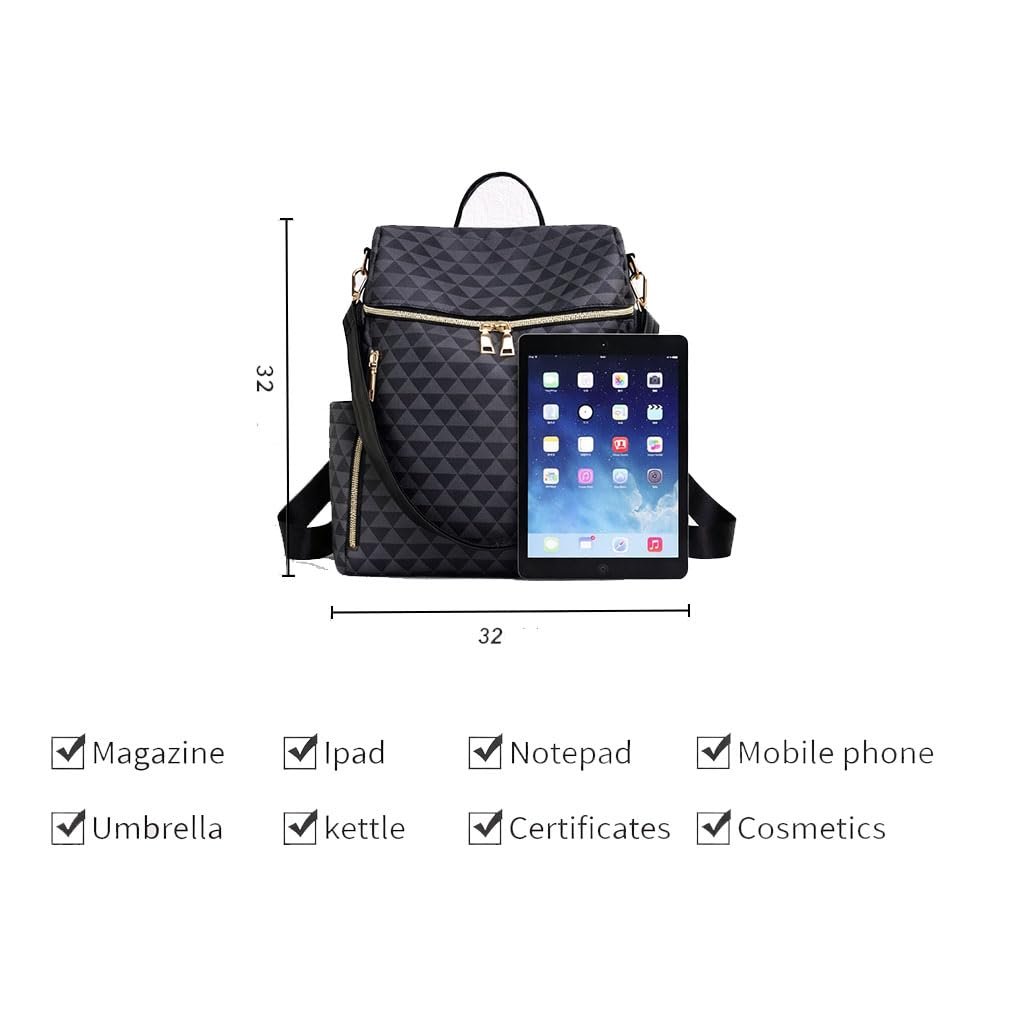 Comfabie Backpack Purse for Women daily use printed backpack for women Convertible Shoulder sling Bag, Multiple Pockets, Ladies Shoulder backpacks for girls college bag for teenage girls - Image 7