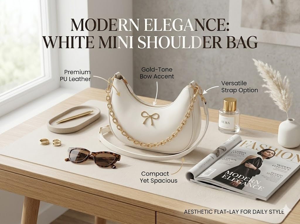 PAVILONN PU Leather Handbag for Women, Stylish Ladies Purse, Shoulder Bag, Sling Crossbody Bag, Fashion Hobo Handbag, Trendy Girls Purse, Designer Ladies Bag for Office Party, Mini Handbag - Image 7