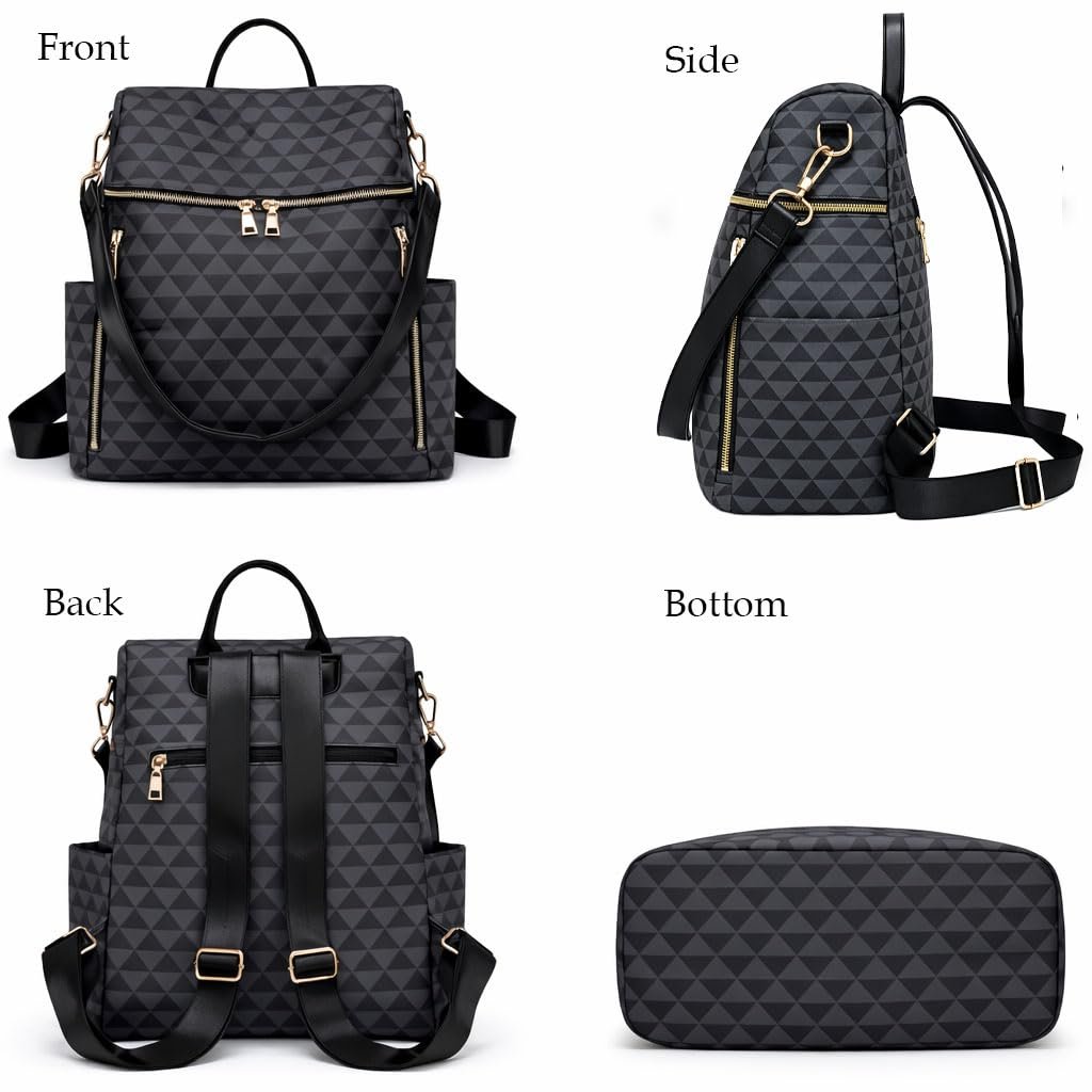 Comfabie Backpack Purse for Women daily use printed backpack for women Convertible Shoulder sling Bag, Multiple Pockets, Ladies Shoulder backpacks for girls college bag for teenage girls - Image 6
