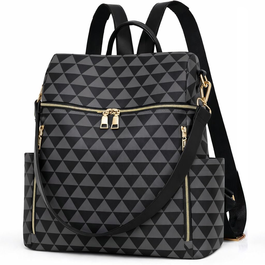 Comfabie Backpack Purse for Women daily use printed backpack for women Convertible Shoulder sling Bag, Multiple Pockets, Ladies Shoulder backpacks for girls college bag for teenage girls